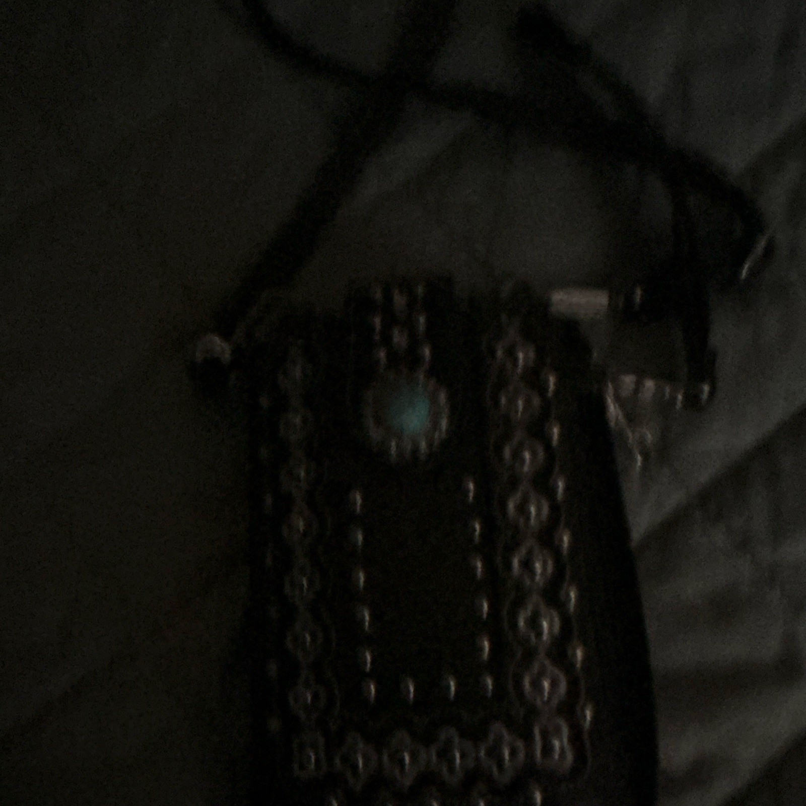 Black Small Western Cowgirl Studded Crossbody Bag Zip Closure Detachable Strap