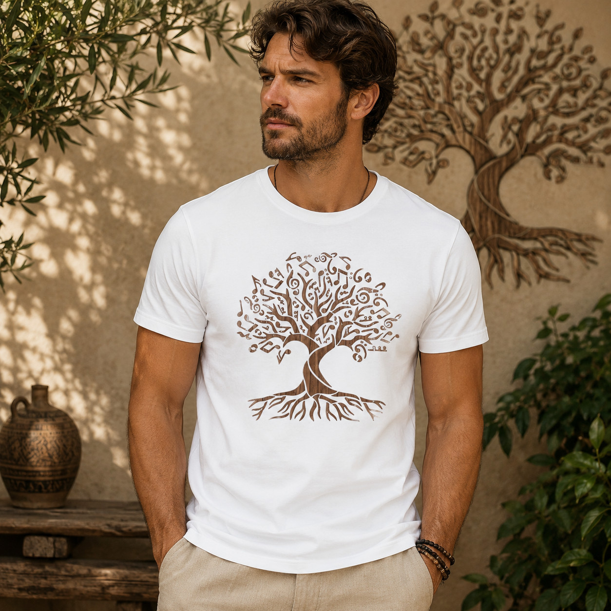 Tree of Life Nature Graphic T-Shirt Spiritual Symbol Casual Unisex Tee Gift