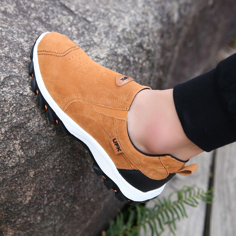 Men’s Slip On Athletic Shoes, Outdoor Hiking Sneakers, Casual Walking Footwear