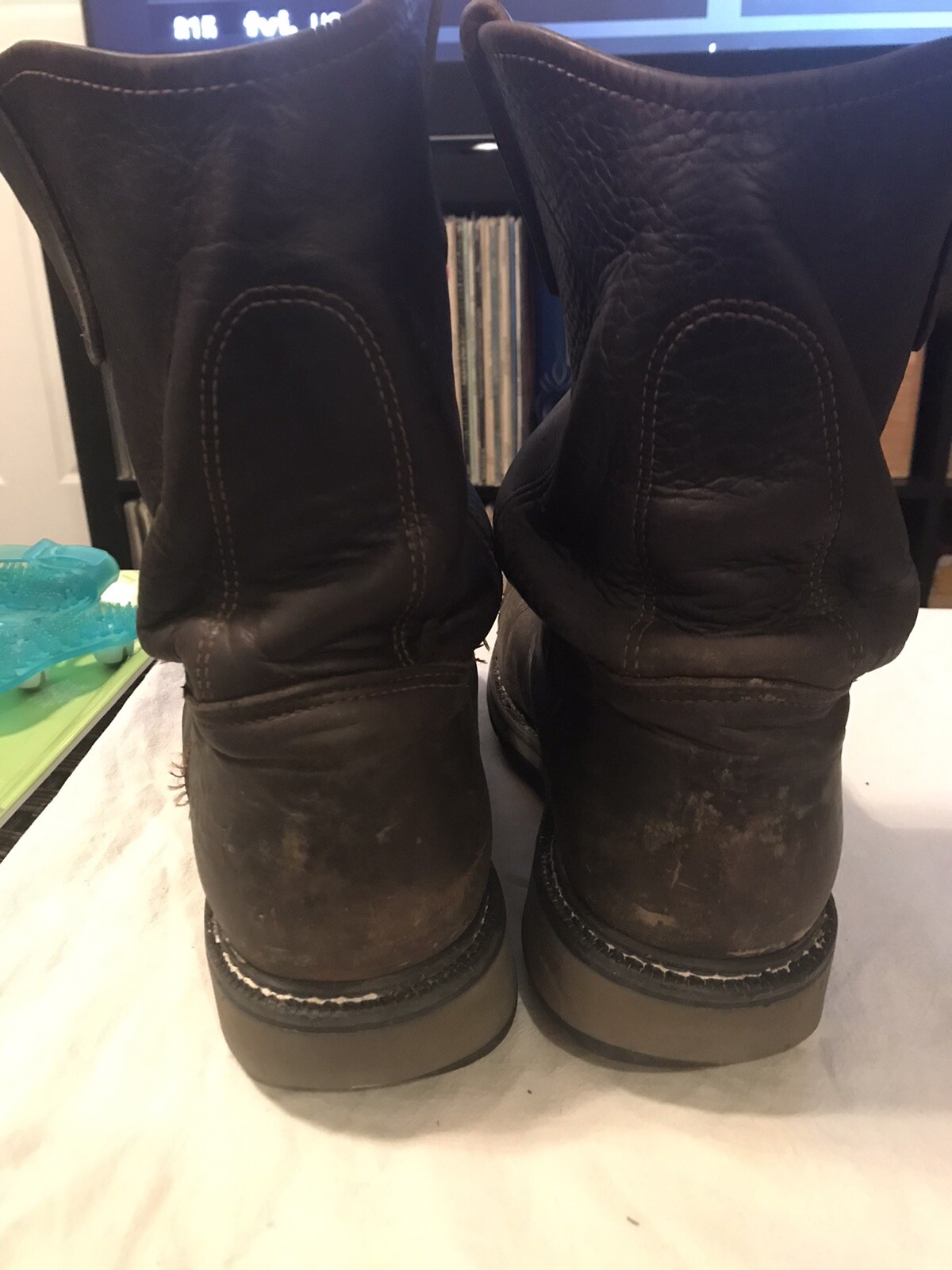 Mens Thorogood Wellington Steel Toe Work Boots sz 9 D Tuff Toe Protection
