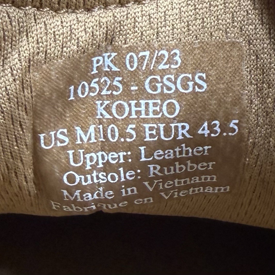 OluKai Sneakers Koheo Suede Leather Golden Tan Size Men’s 10.5 Shoes NWT