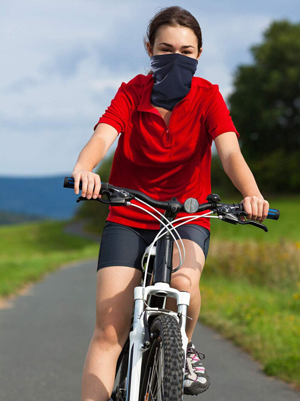 Outdoor UV Protection Half Face Mask Scarf Cycling Magic Neck Gaiter Face Cover
