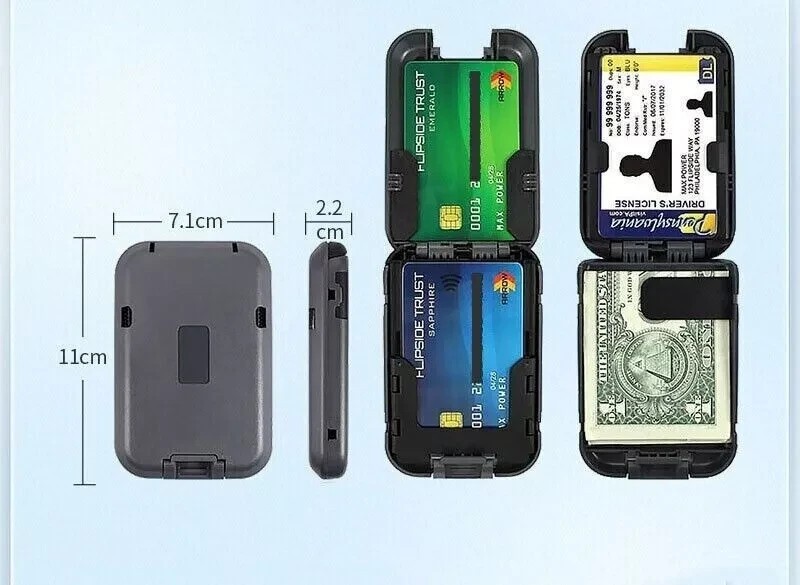 Slim Mint Wallet Ultra-Thin RFID-Blocking, AS-SEEN-ON-TV, ID Theft Protection