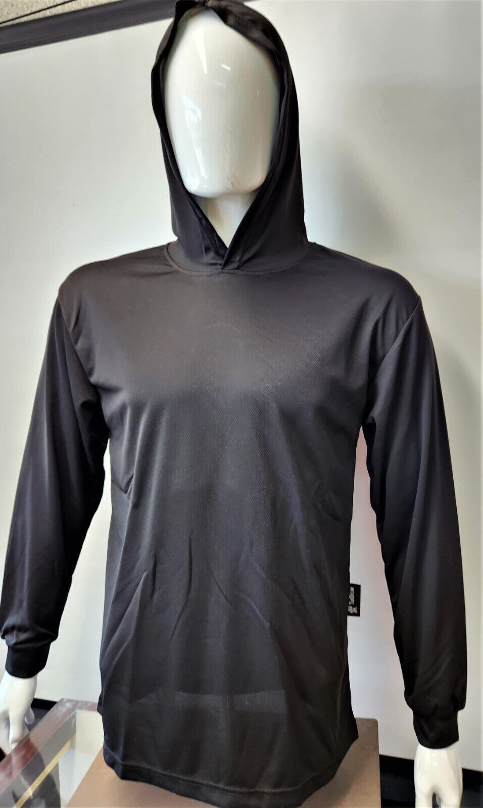 Hoodie Black High Visibility Shirt / Air Cooling Flow w/ UV Protection