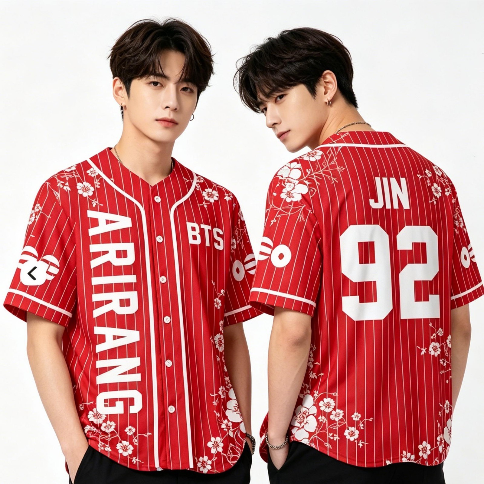 Custom Arirang Kpop Baseball Jersey Customizable World Tour Concert Merch 93