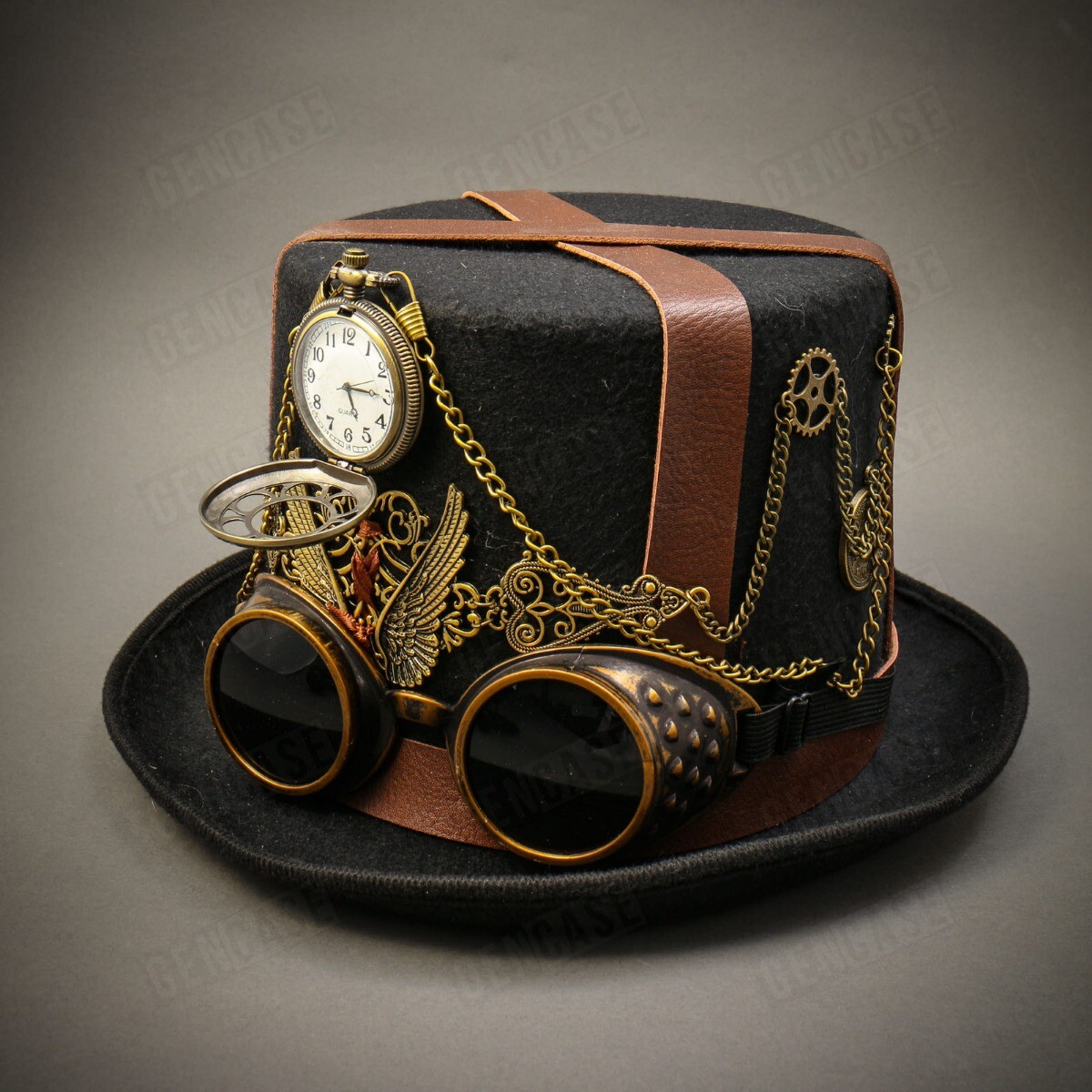 For Men & Women Steampunk Top Hat Victorian Costume Party Prom Top Hat Goggles