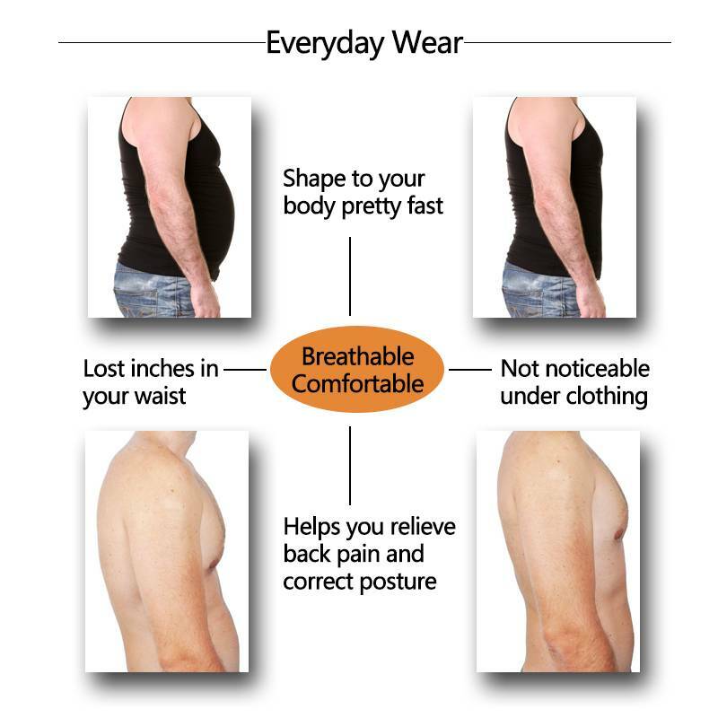 Men’s Slimming Body Shaper Abs Abdomen Tummy Control Tucker Girdle Trimmer Belt