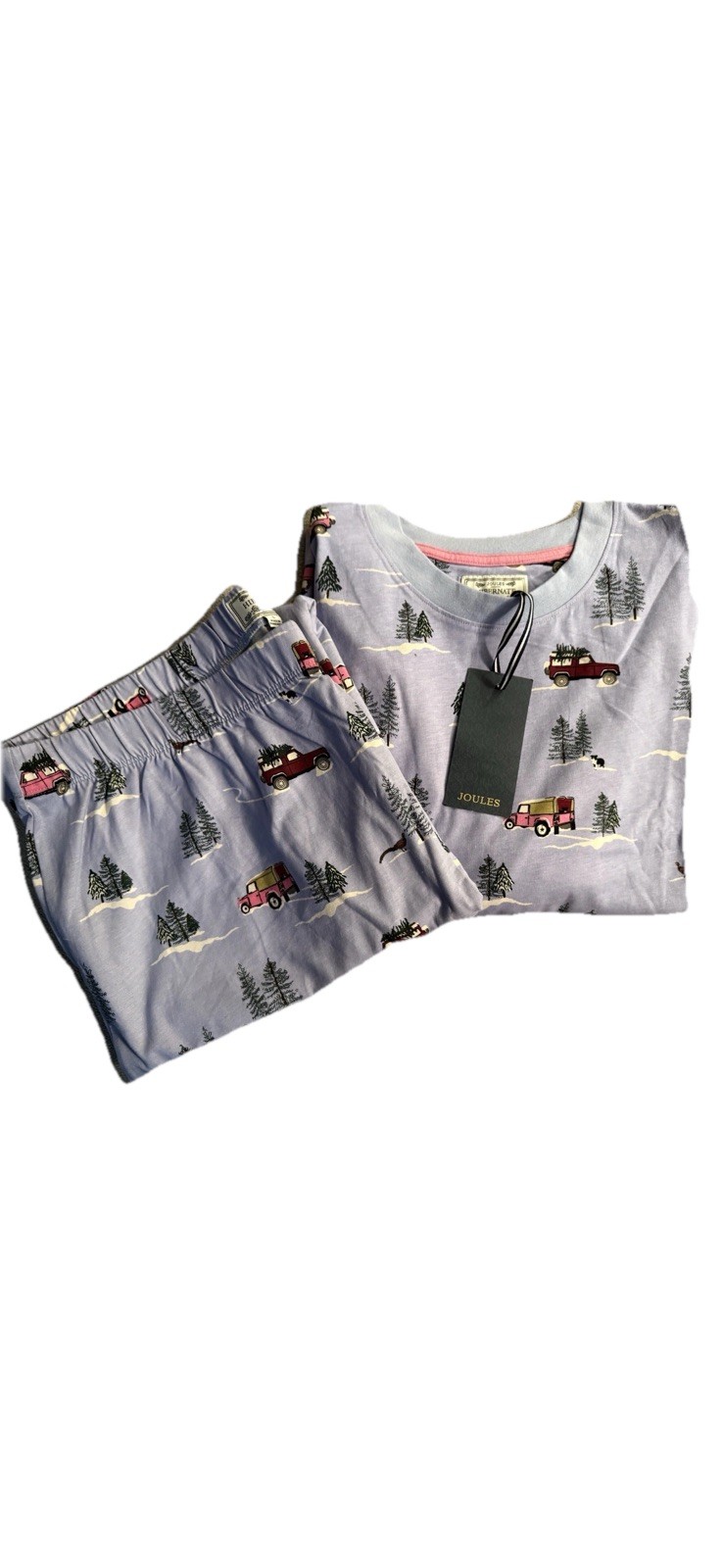 JOULES LYLA PJ 4×4 Blue Pyjamas Size M (UK12/14) BNWT RRP£42