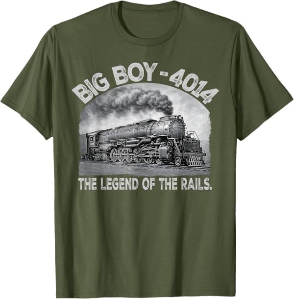 Big Boy 4014 Steam Engine Locomotive Train Vintage Railroad T-Shirt