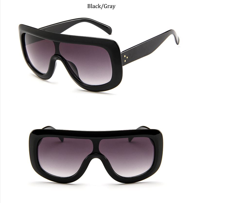Women Sunglasses Fashion Luxury Oversized Shades One Piece Style Lentes Gafas