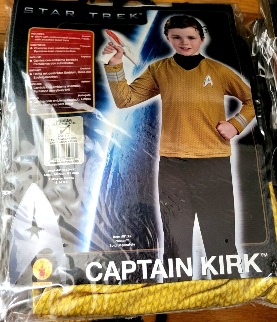 Star Trek Kids – Rubies Costumes Kirk, Scotty, Spock, Lt Uhura – Use Drop Down