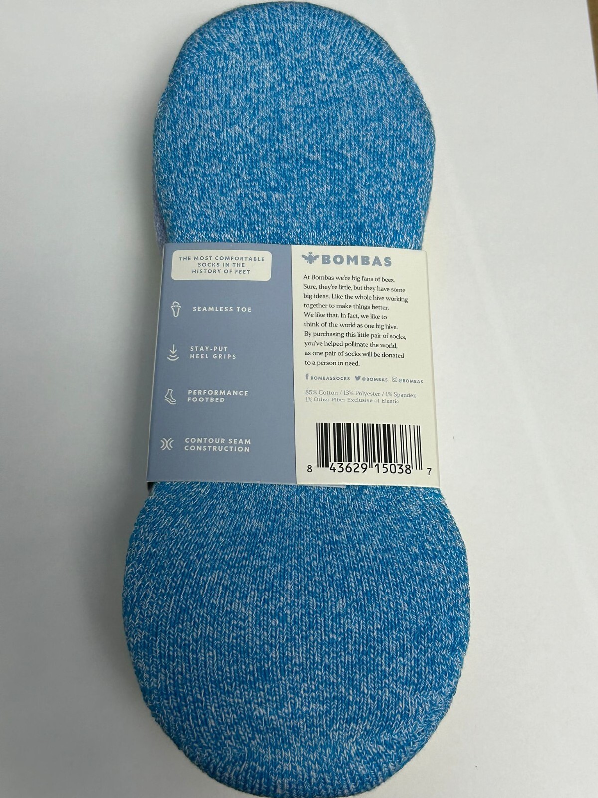 4 colored pairs BOMBAS Women’s Cushioned No Show Sock Size (Medium)