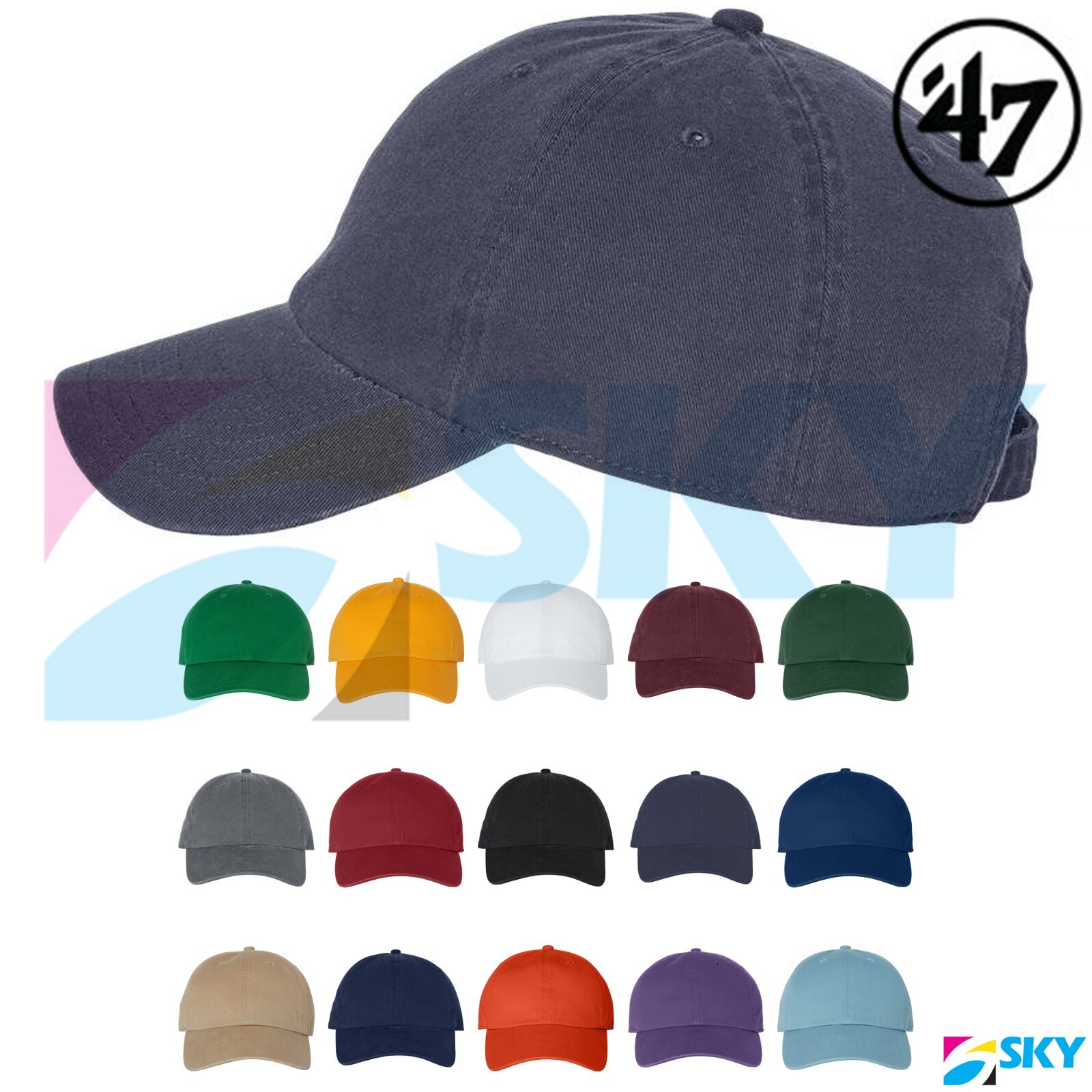 ’47 Brand #4700 Clean Up Cap Unstructured Low-Profile Classic Baseball Hat