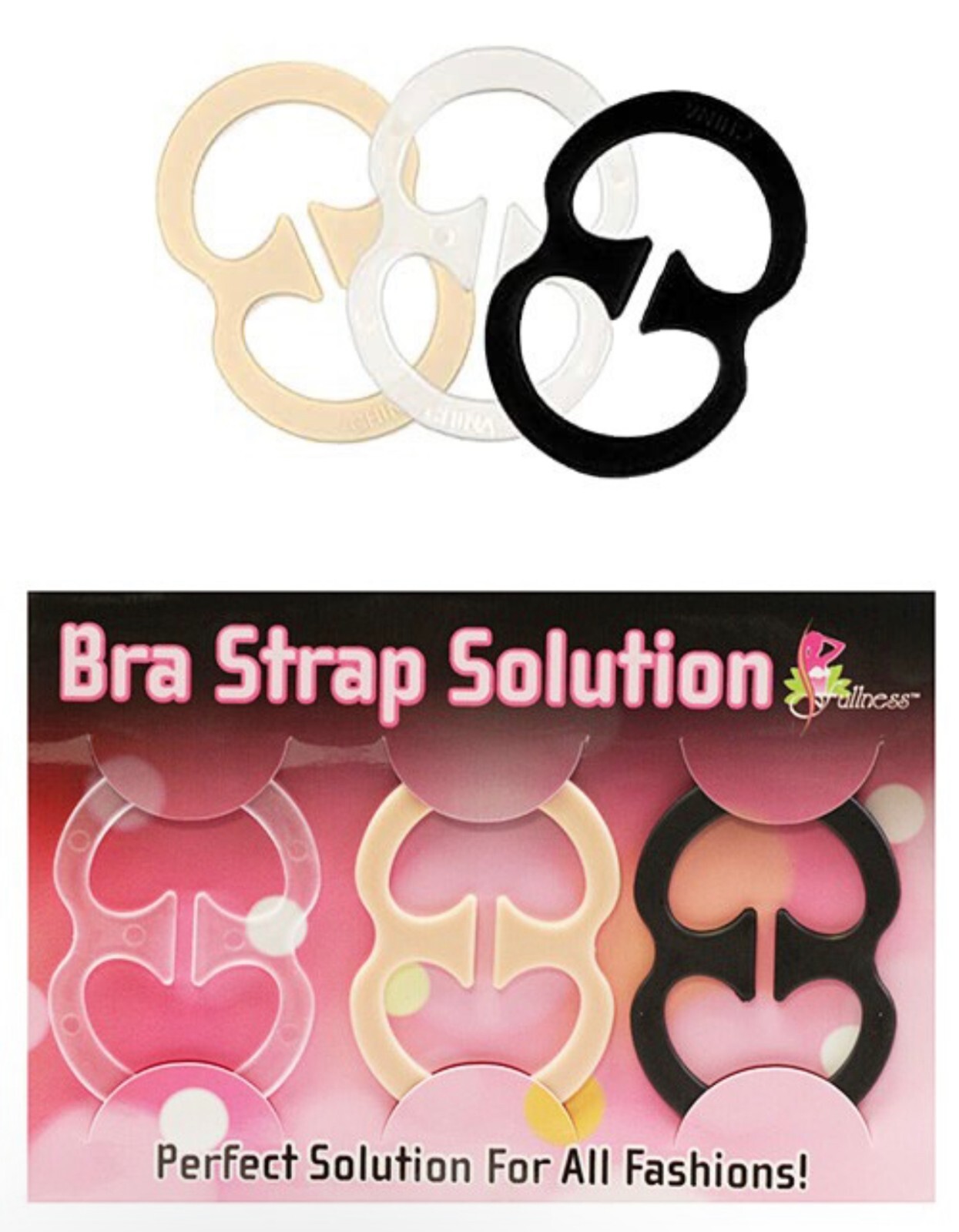 9 Bra Strap Concealer Clips Solution Perfect Lift Max Cleavage Control Racerback