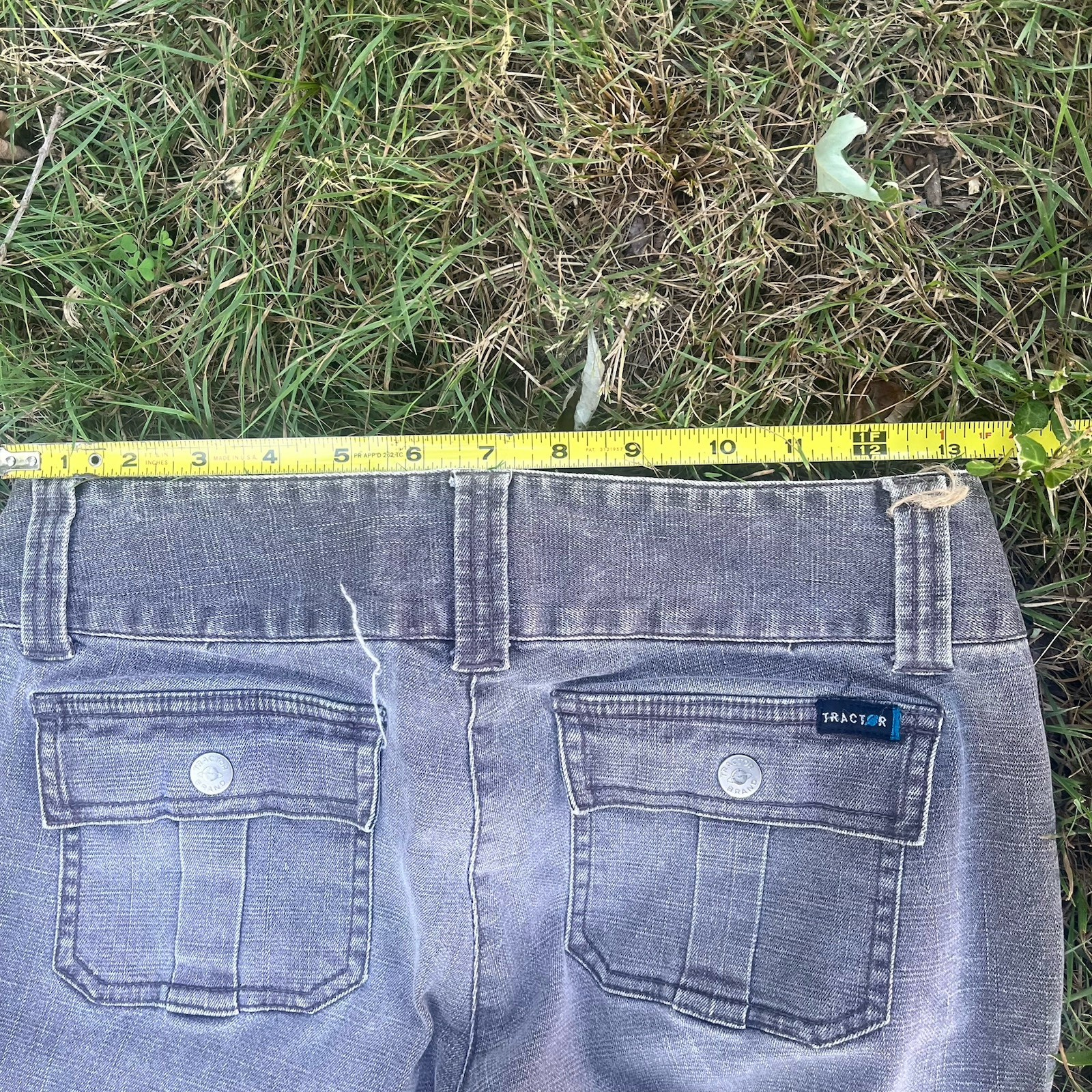 Women’s Tractor Wide Flare Y2K Fade Denim Jeans Size 5