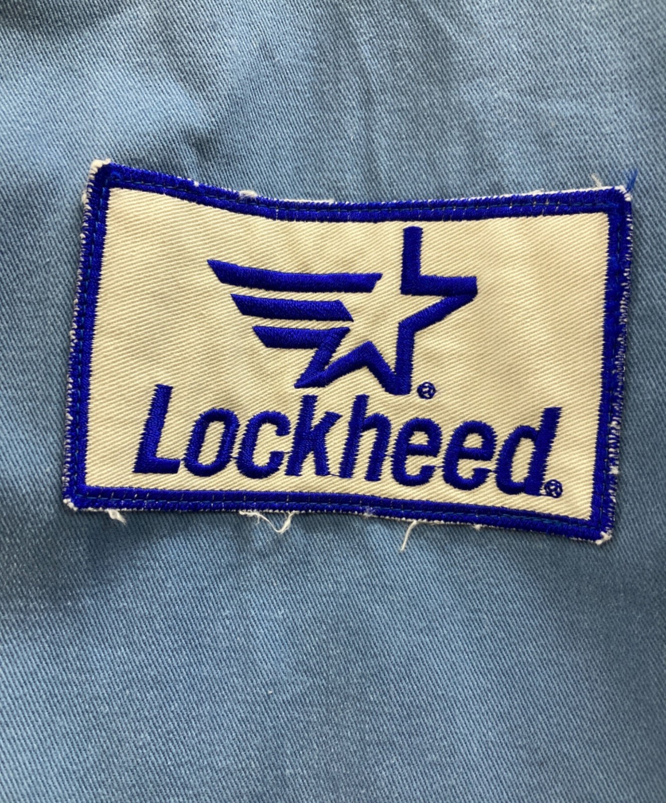 BUZZ RICKSON’S Skunk Works LOCKHEED COTTON DRIZZLER JACKET Size L Blue