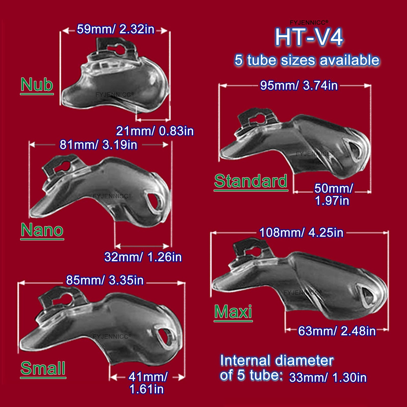 HTV4 Chastity Cage for Men | 5 Adjustable Wide Rings & 6 Colors | BeginnerFri…