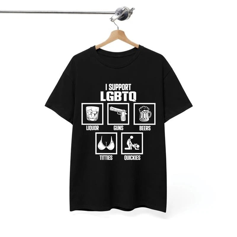 I Support LGBTQ Shirt, Funny Meme Shirt, 100% Cotton Unisex Shirt Trendy Shirt