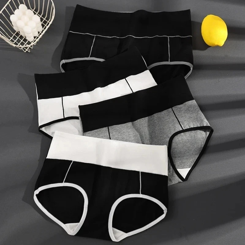 Women 5Pcs Fluxe Incontinence Underwear Leak-Proof Panties Cotton Brief Washable