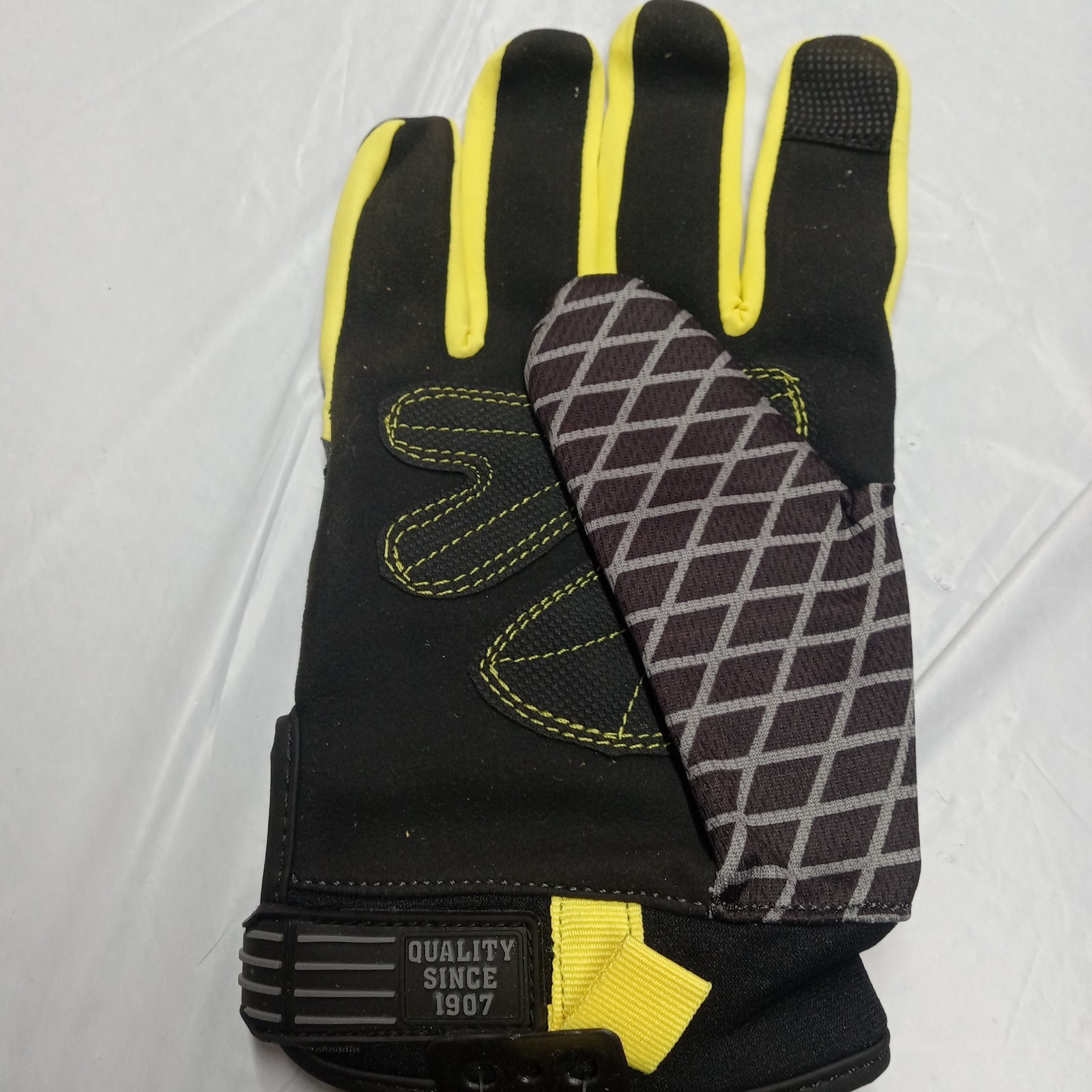 Wells Lamont FX3 Men’s Work Gloves Black Synthetic Leather Palm Size L Large New