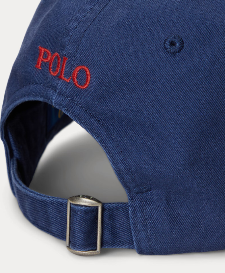 Polo Ralph Lauren Men’s One Size Cotton Chino Adjustable Ball Cap Navy Blue