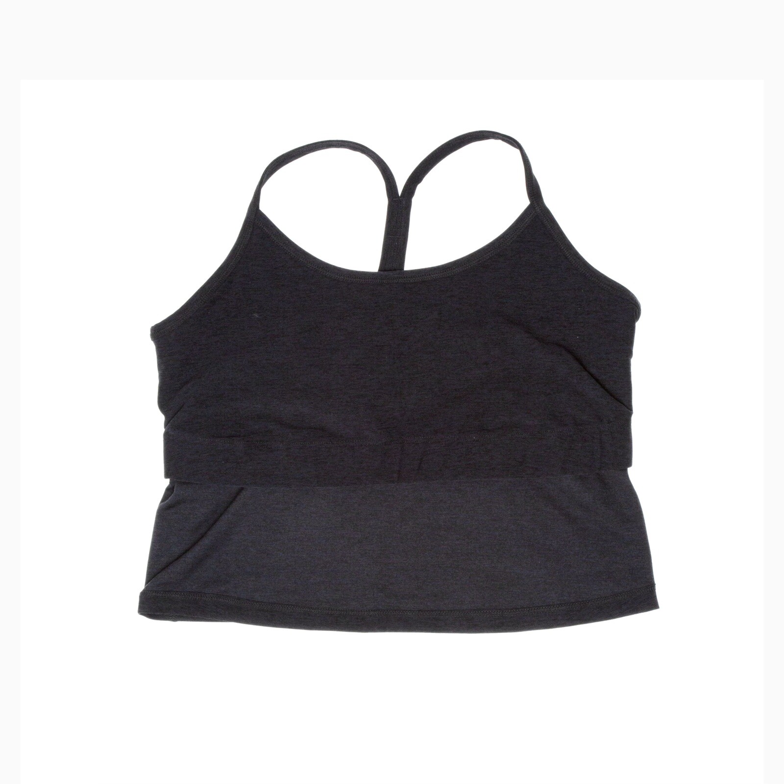 Beyond Yoga Space Dyed Slim Racerback Cropped Tank Black Plus Size 2X 3608