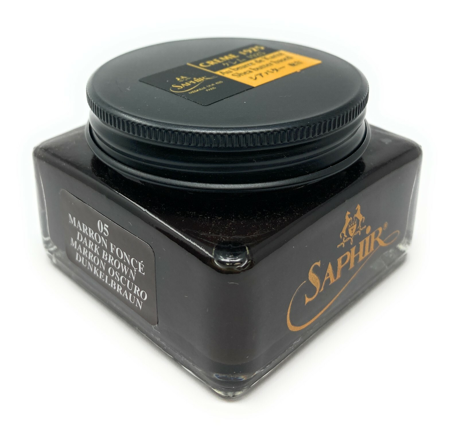 Dark Brown Saphir Medaille d’Or Pommadier Shoe Cream 75ml Jar – Made in France