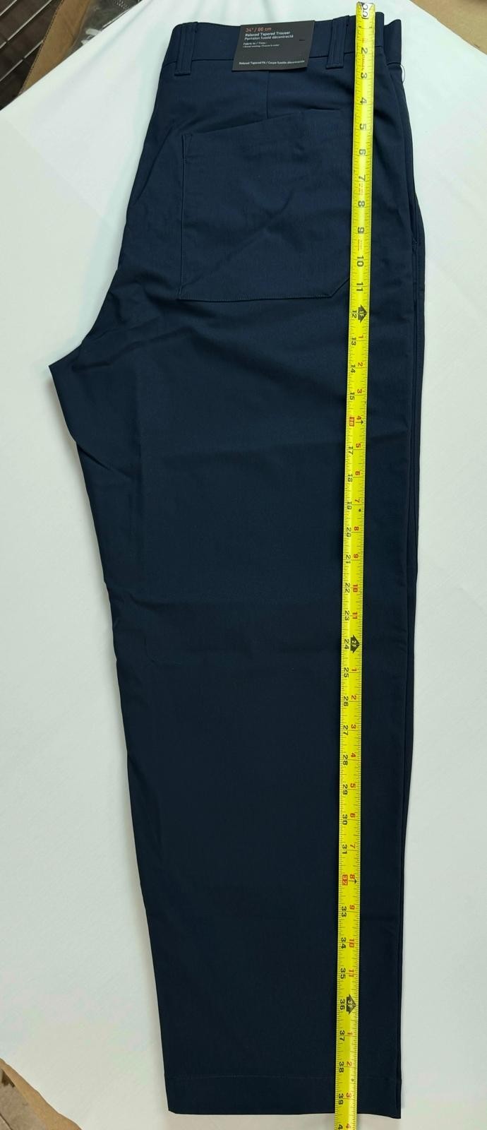 lululemon Relaxed-Tapered Smooth Twill Trouser 27″ True Navy Size 34. LM5AN1S