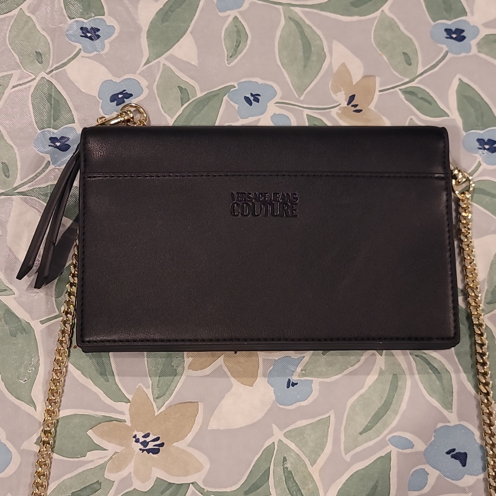 Versace Jeans Couture crossbody bag in synthetic saffiano leather BRAND NEW