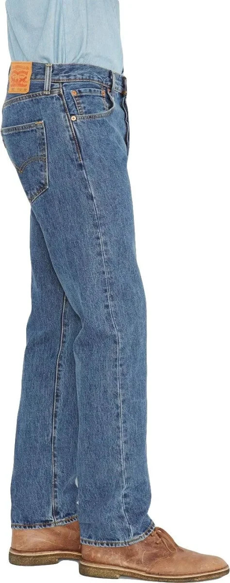 Levis 501 Original Fit Jeans Straight Leg Button Fly 100% Cotton Blue Black