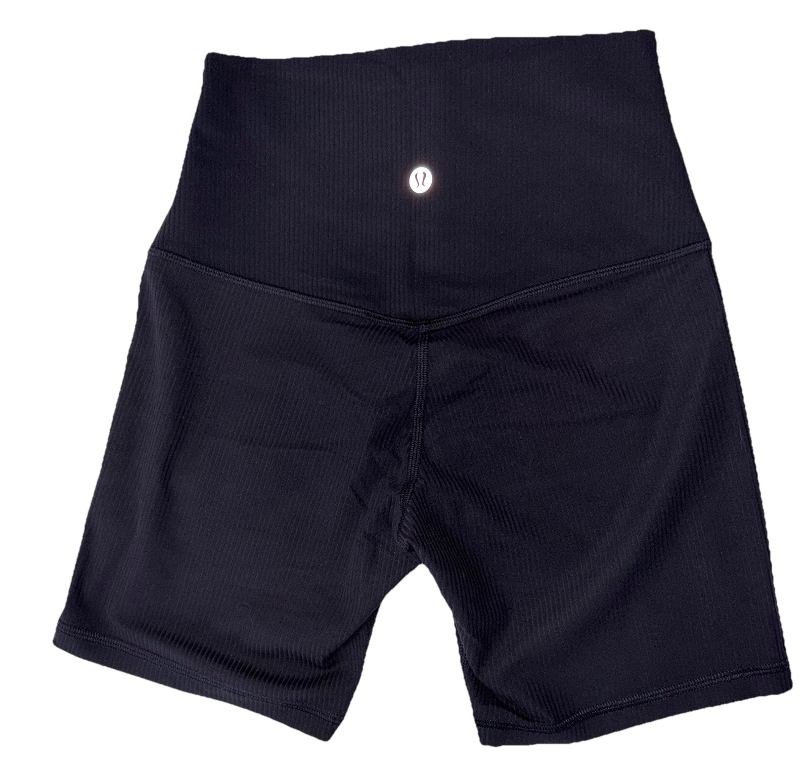 NWT🌟LULULEMON🌟SIZE 4🌟ALIGN RIBBED HIGH RISE 6” SHORT🌟AUTHENTIC🌟BLACK $74