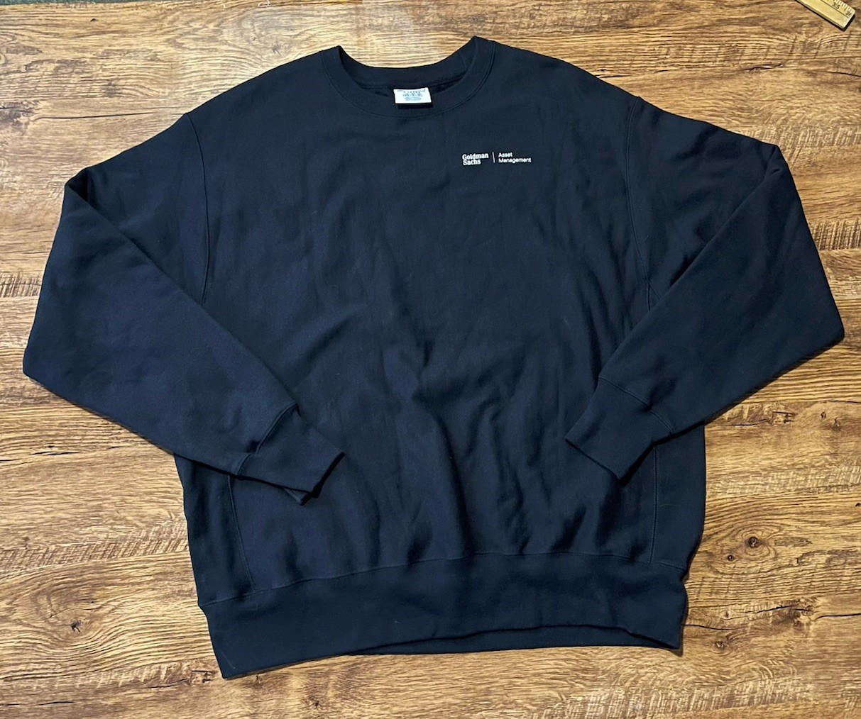 Champion Reverse Weave Goldman Sachs Asset Management Black Sweatshirt XL/2XL