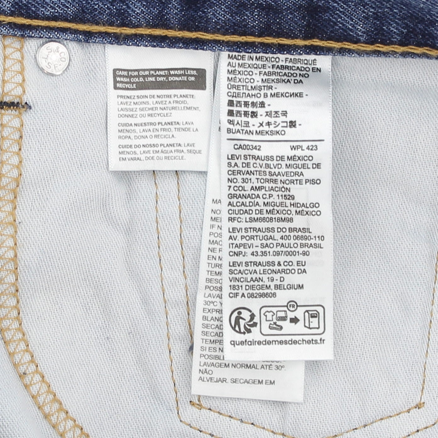 Levi’s Men’s 505 Denim Jeans, Regular Straight Fit, Non Stretch