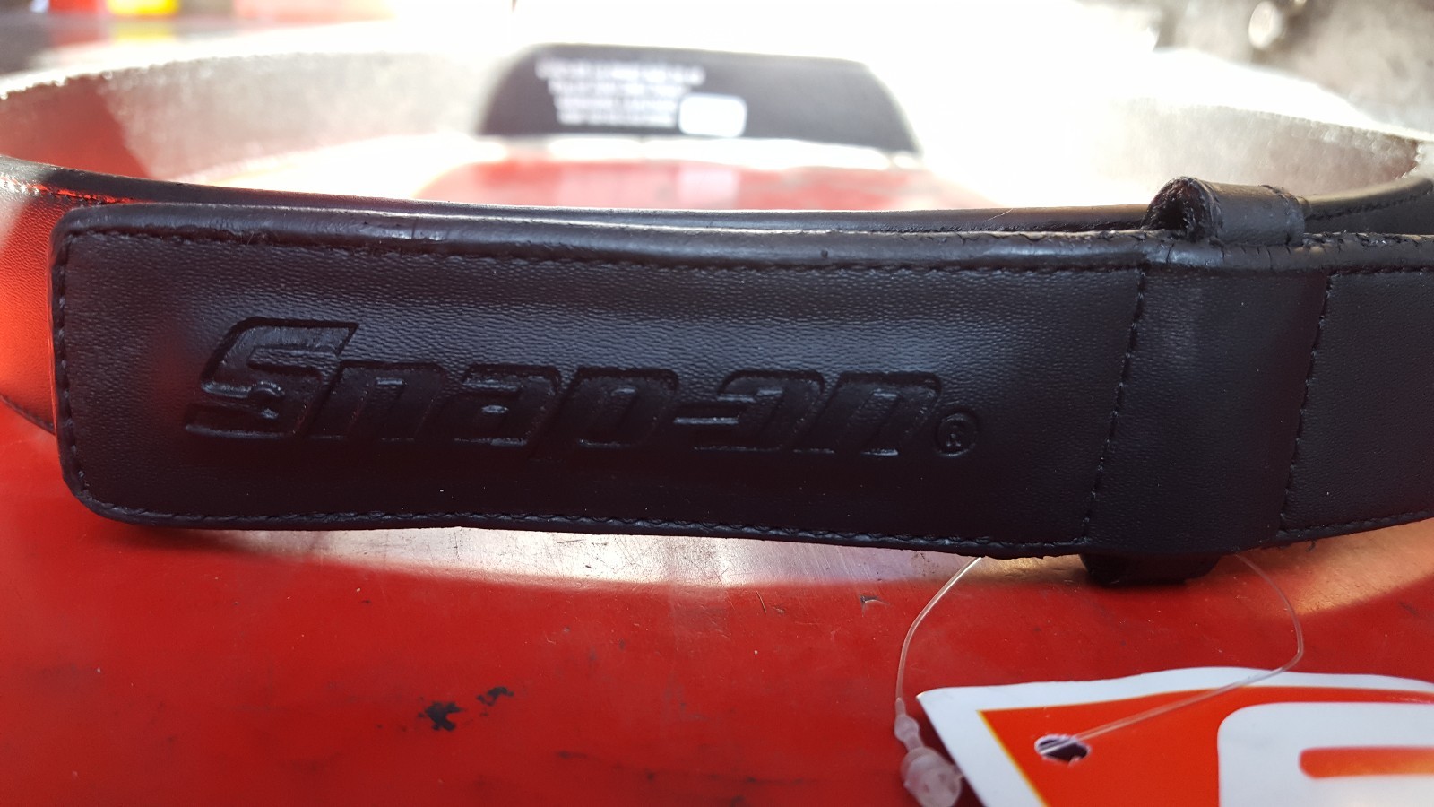 new SNAP ON GENUINE Mechanics No-Scratch Black Leather Work Belt w/Tags 30 TO 50