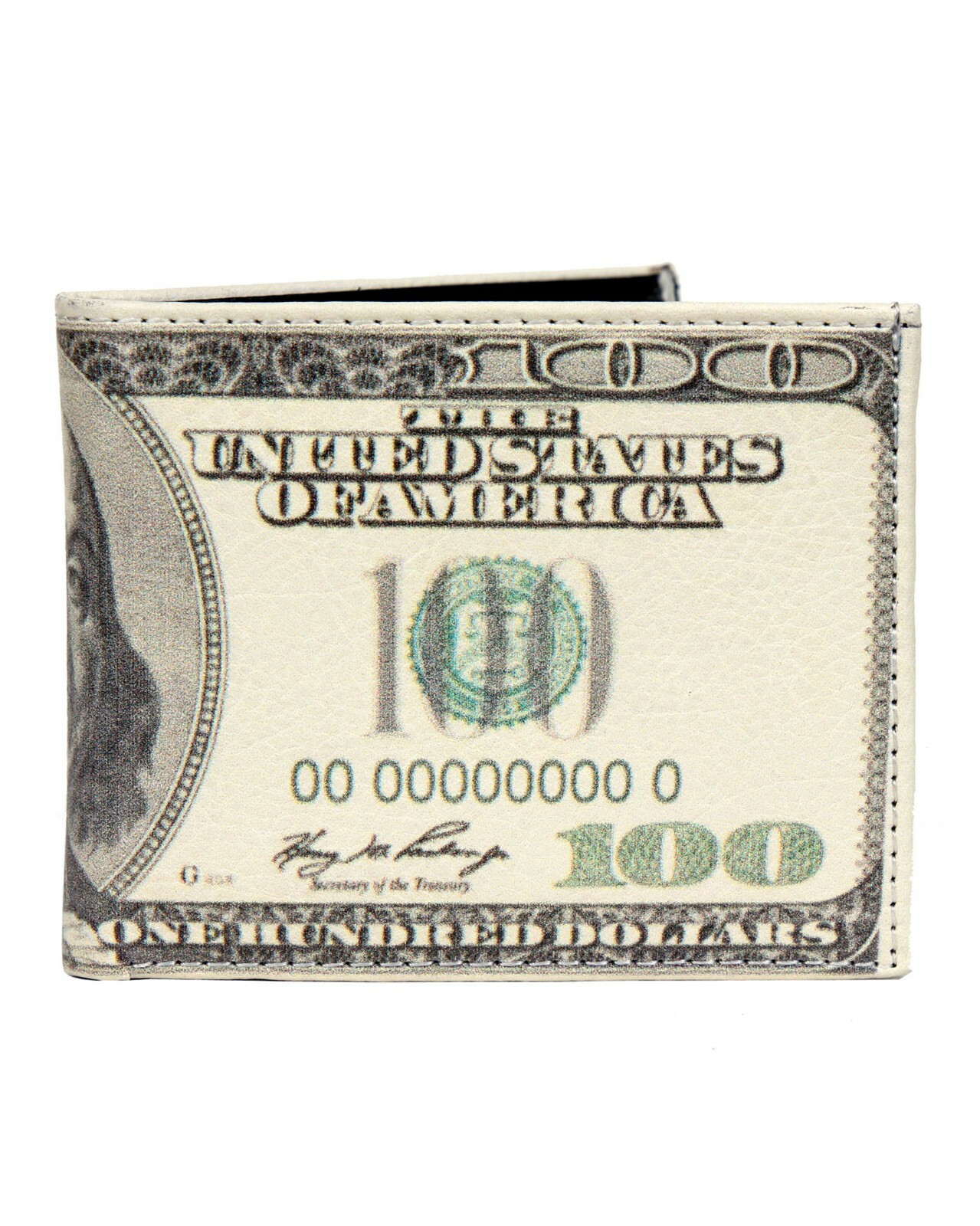 Men’s $100 Dollar Bill Wallet Novelty Fun Accessories Gift Box Included