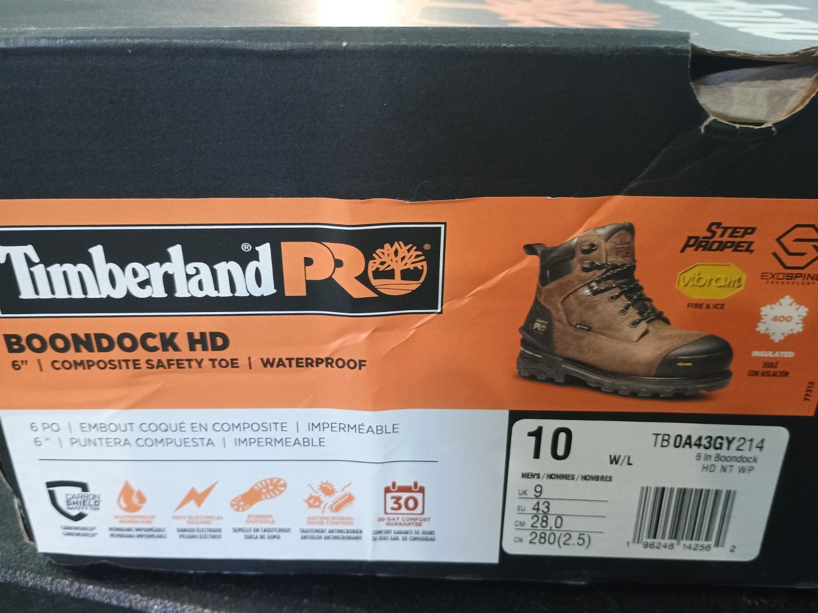 Timberland Pro Boondocks Size 10w