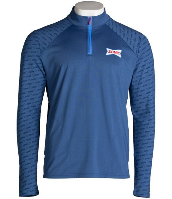 Sonic Drive-In Unisex 1/4 Zip Double-Lined Pullover, Brand New, Size SMALL