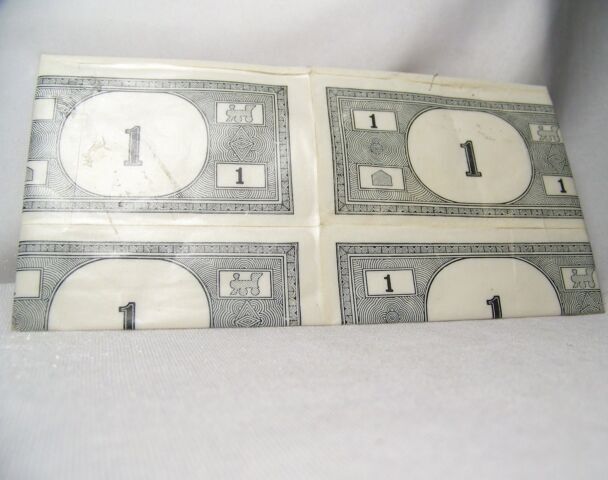 Vintage $1.00 Monopoly Money Wallet Crafted Billfold Board Game