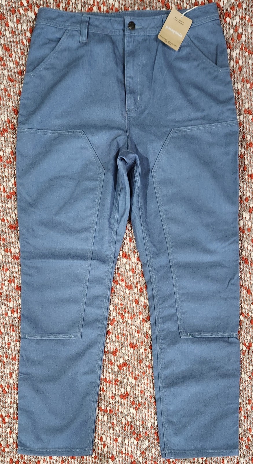 NWT Patagonia Women’s Slim All Seasons Hemp Pants in Blue; Size 12 SHORT