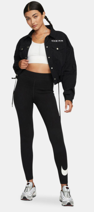 Nike Women’s Tight Fit High Rise Full Length Leggings Classic Black NEW NWT