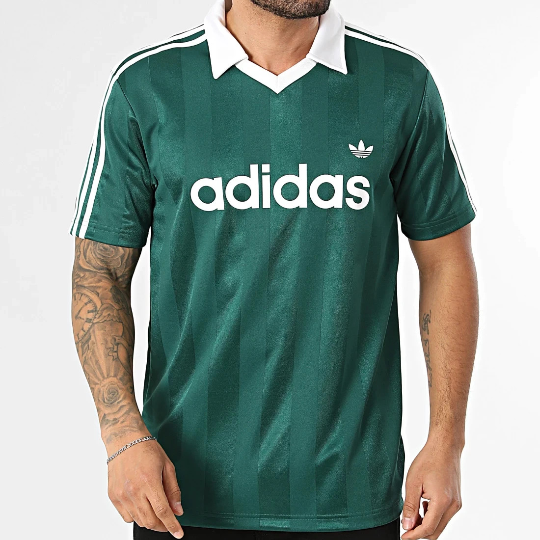 adidas Originals Men’s Archive Collar Engineered JSY Trefoil Jersey KE3582