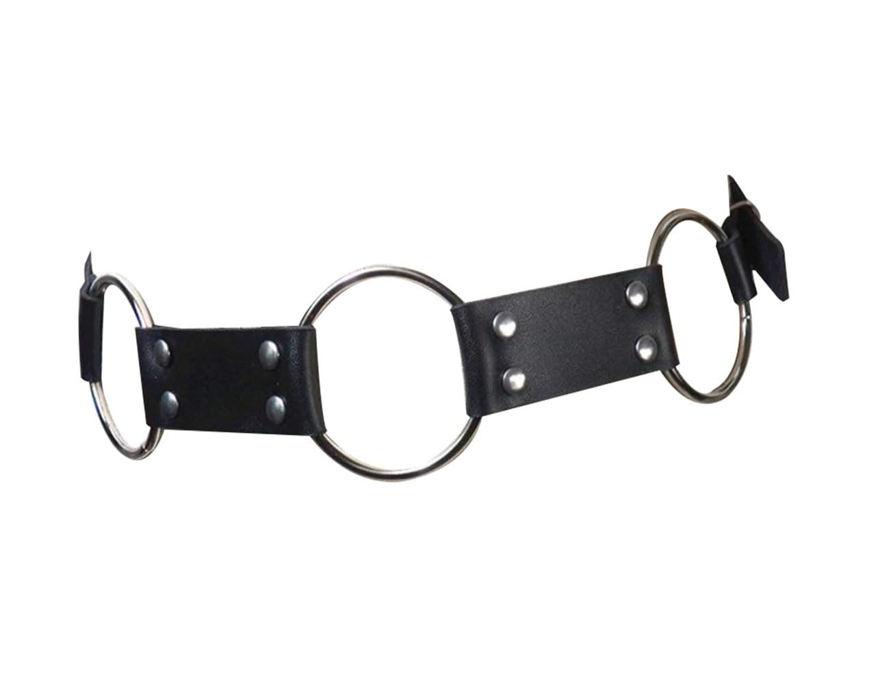 Women’s Punk Rocker Grommet Leather Waist Belts with Metal Chains Tassel Adjusta