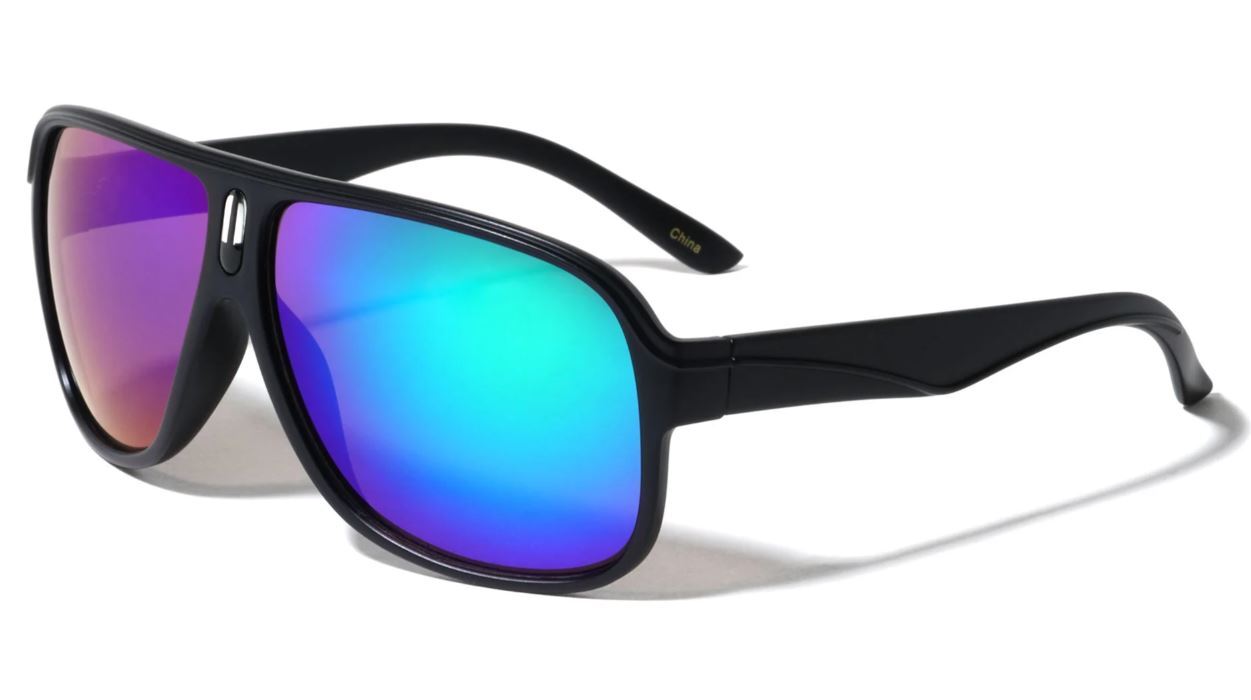 Retro 80s Fashion UV400 Protect Vintage Black/Demi Pilot Men Women Sunglasses