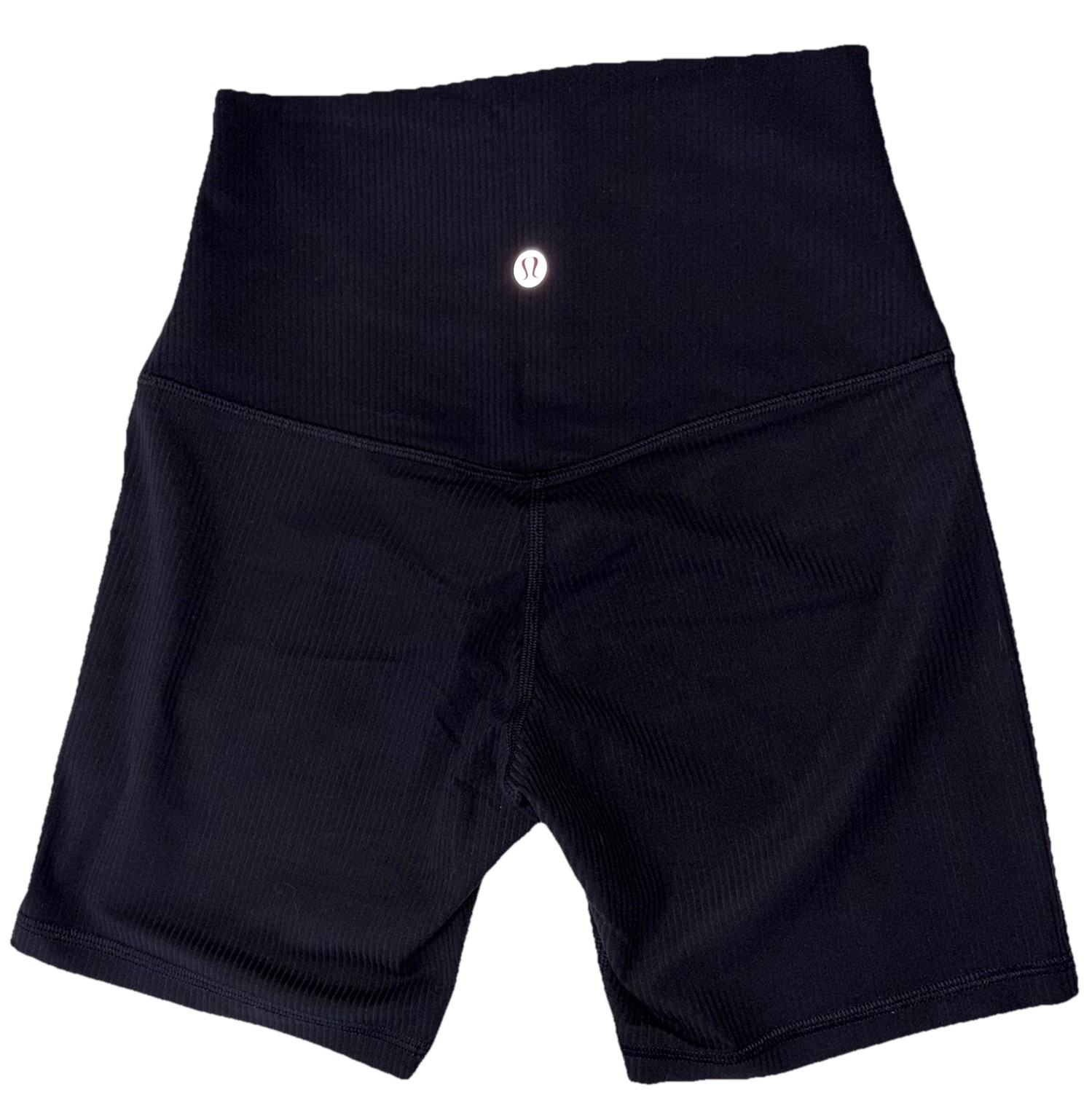 NWT🌟LULULEMON🌟SIZE 4🌟ALIGN RIBBED HIGH RISE 6” SHORT🌟AUTHENTIC🌟BLACK $74