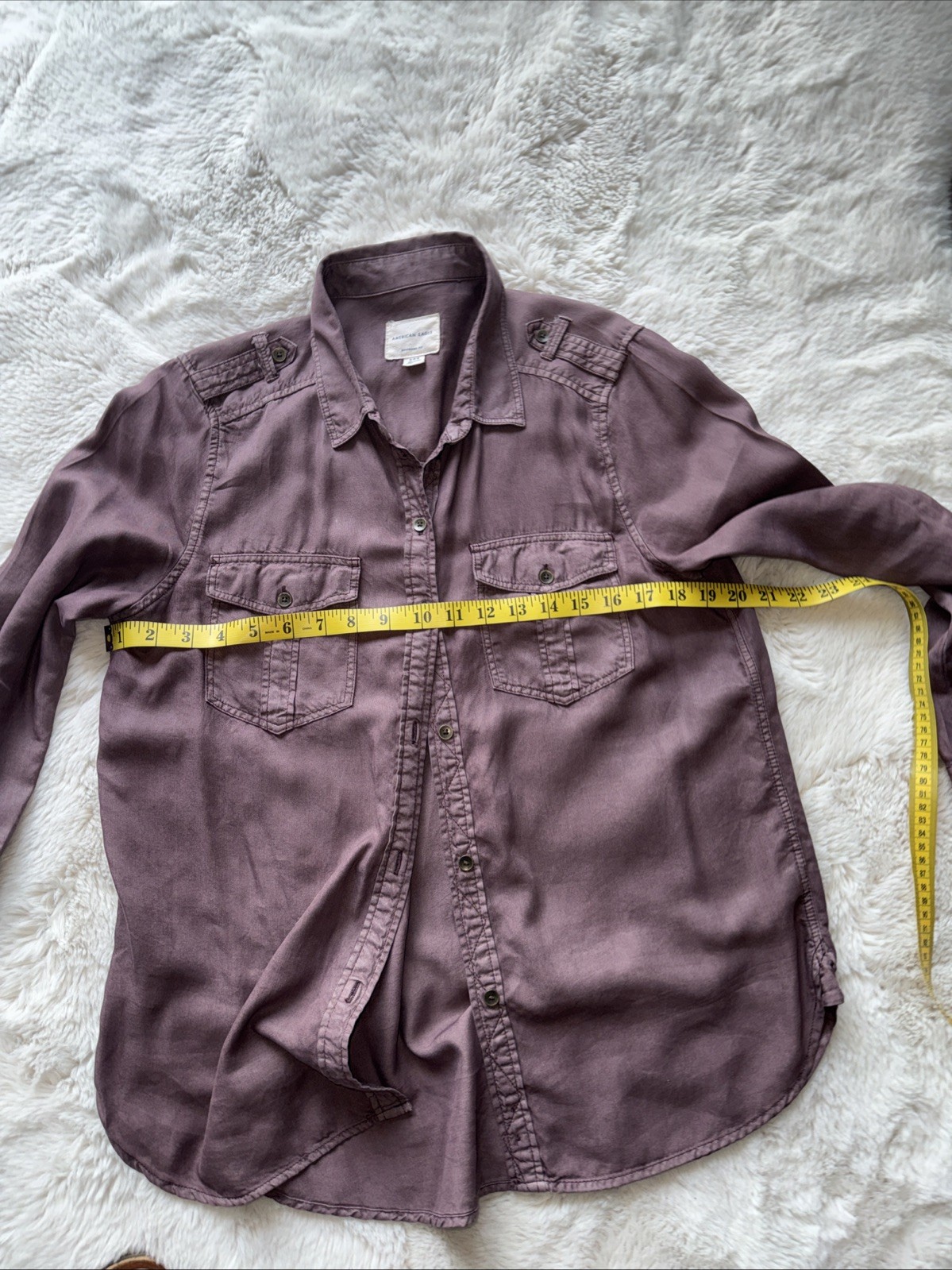 american eagle Women Blouse Size M Color Brown Eggplant