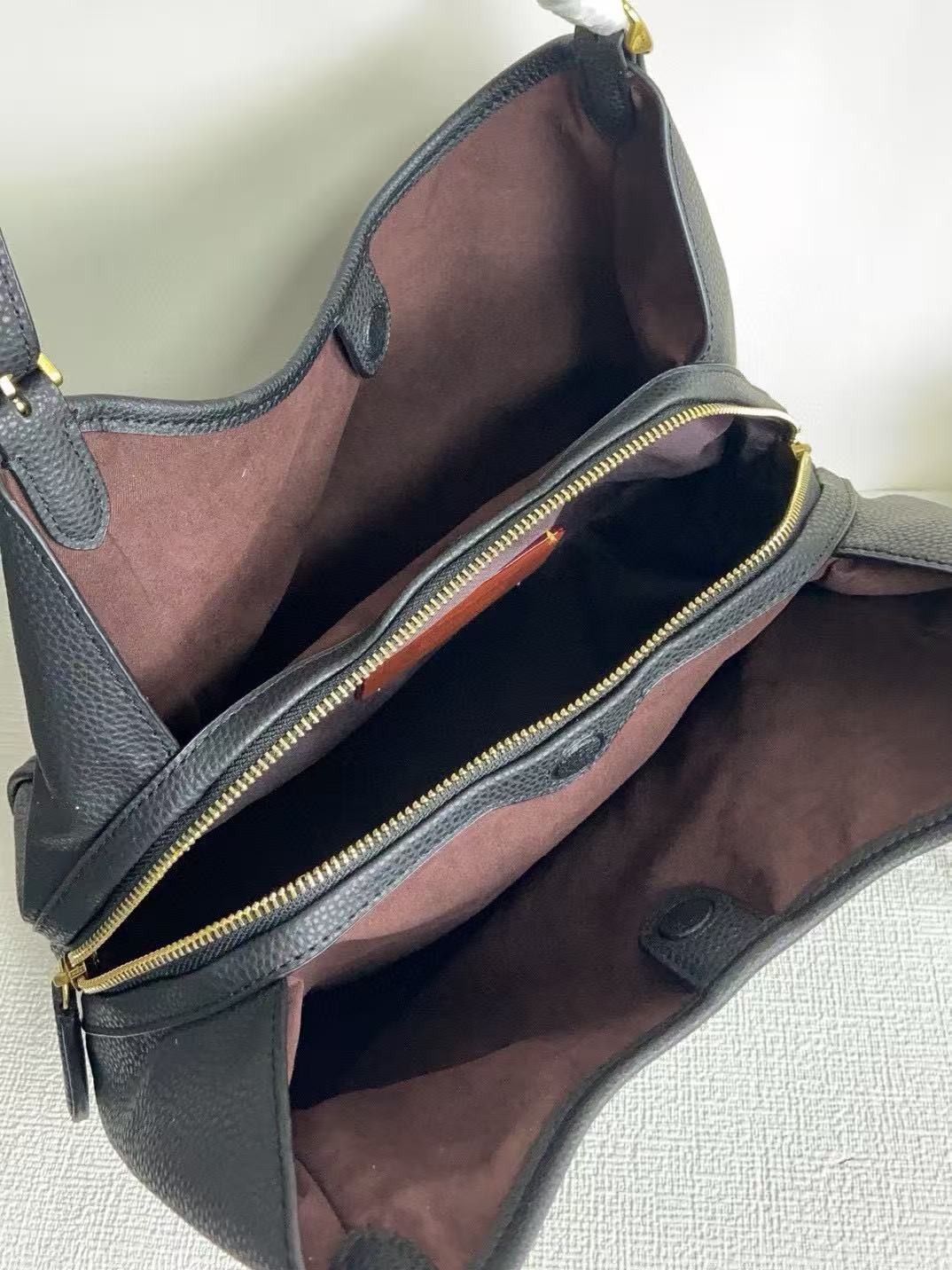 Coach Black Soft Pebble Leather Lori Shoulder Bag
