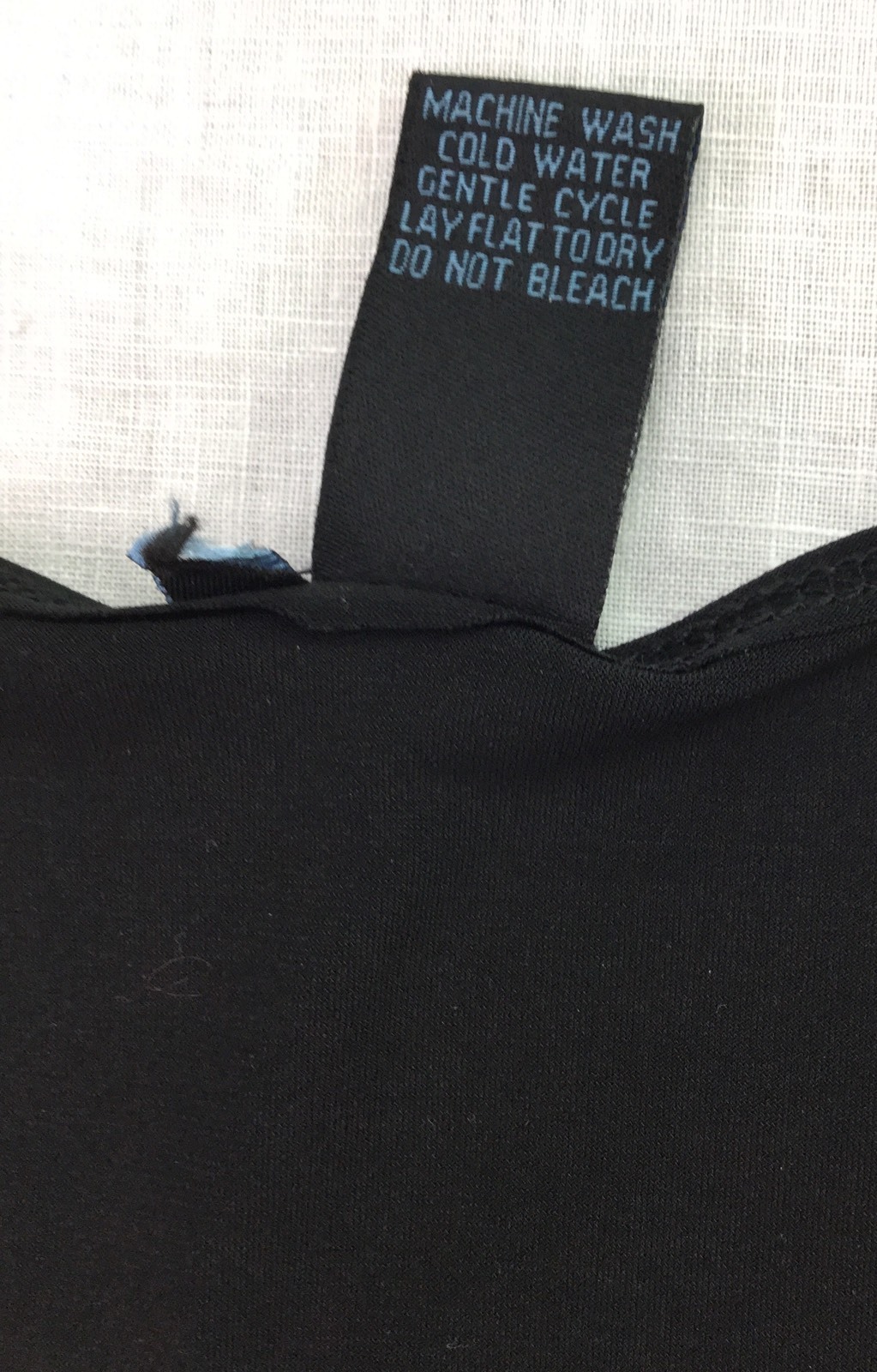 Black Long Sleeve Polyester & Spandex Stretch Top Womens Size L 160409RGS/WBS