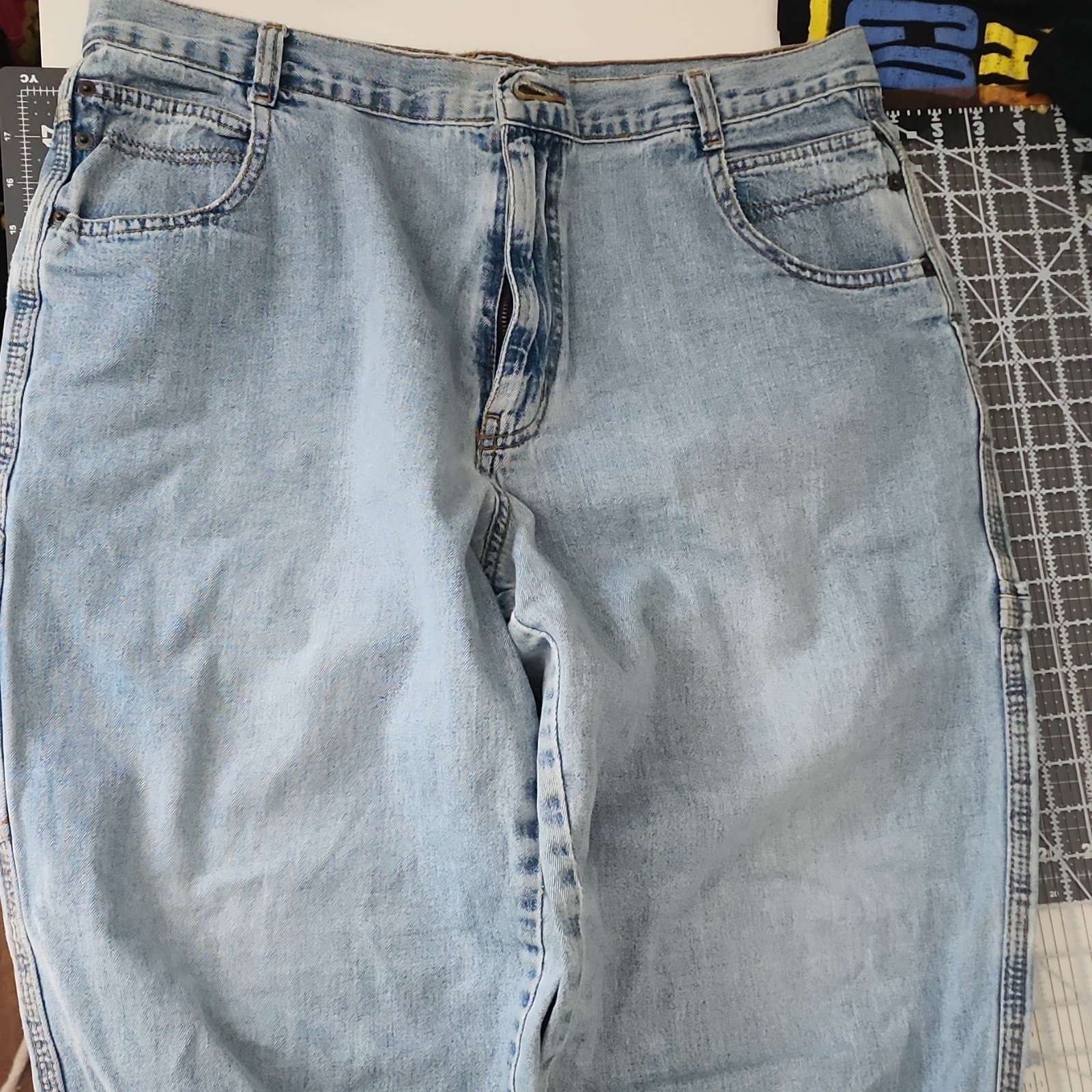 Arizona Jean Company Light Wash Straight Leg Denim Jeans Mid Rise Regular Fit