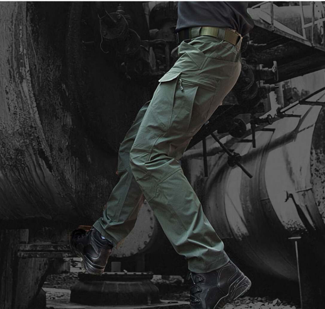 Mens Cargo Pants Tactical Waterproof Work Trousers Outdoor Hiking Combat Pants