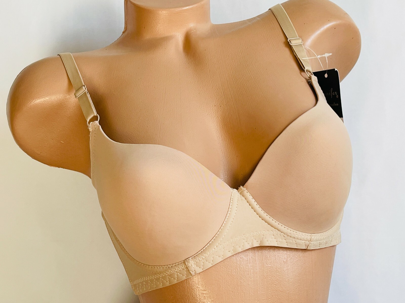 2-6 T-shirt Bras Lightly Lined Bra Soft Cup 3 Hook Full Cover Underwire 32B-42B